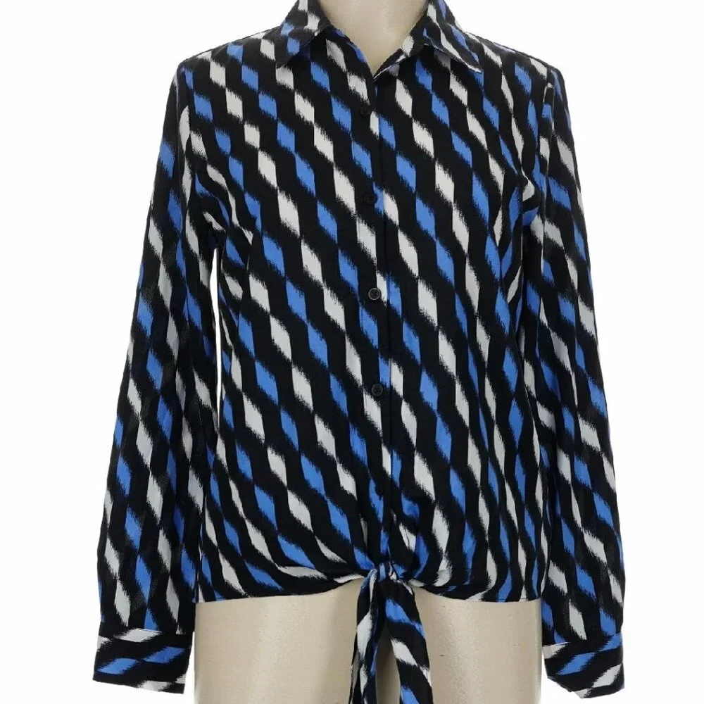 NWT Michael Kors Size M Long sleeve blouse - Picture 5 of 8